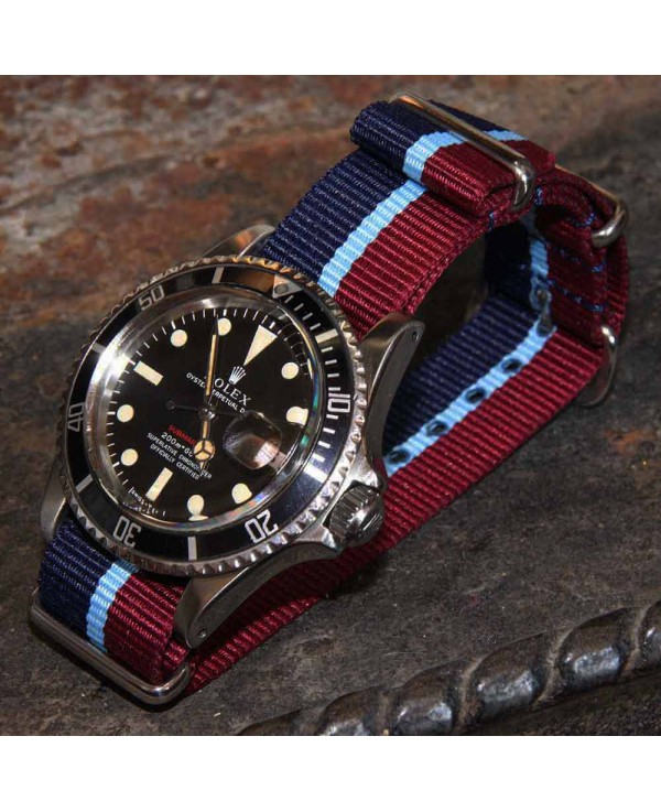 NATO Strap 20mm Blue Red and blue line