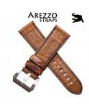 Arezzo DARKGATOR 24mm Alligator Honey