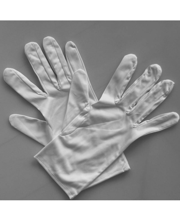 Gants Horlogers Microfibre Blancs