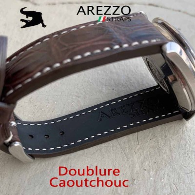 DARK-CROCO 20mm crocodile MARRON Arezzo