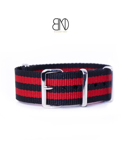 NATO James Bond Noir Rouge 22mm