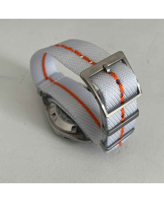 NATO CONCEPT white orange 20mm bracelet nato