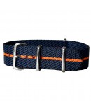 NATO CONCEPT bleu orange 20mm bracelet nato