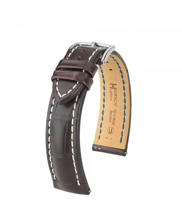 bracelet montre alligator hirsch capitano 20mm omega