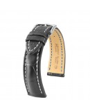 Bracelet Hirsch capitano Alligator noir 20mm